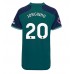 Arsenal Jorginho Frello #20 Voetbalkleding Derde Shirt Dames 2023-24 Korte Mouwen